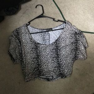 Cheetah crop top